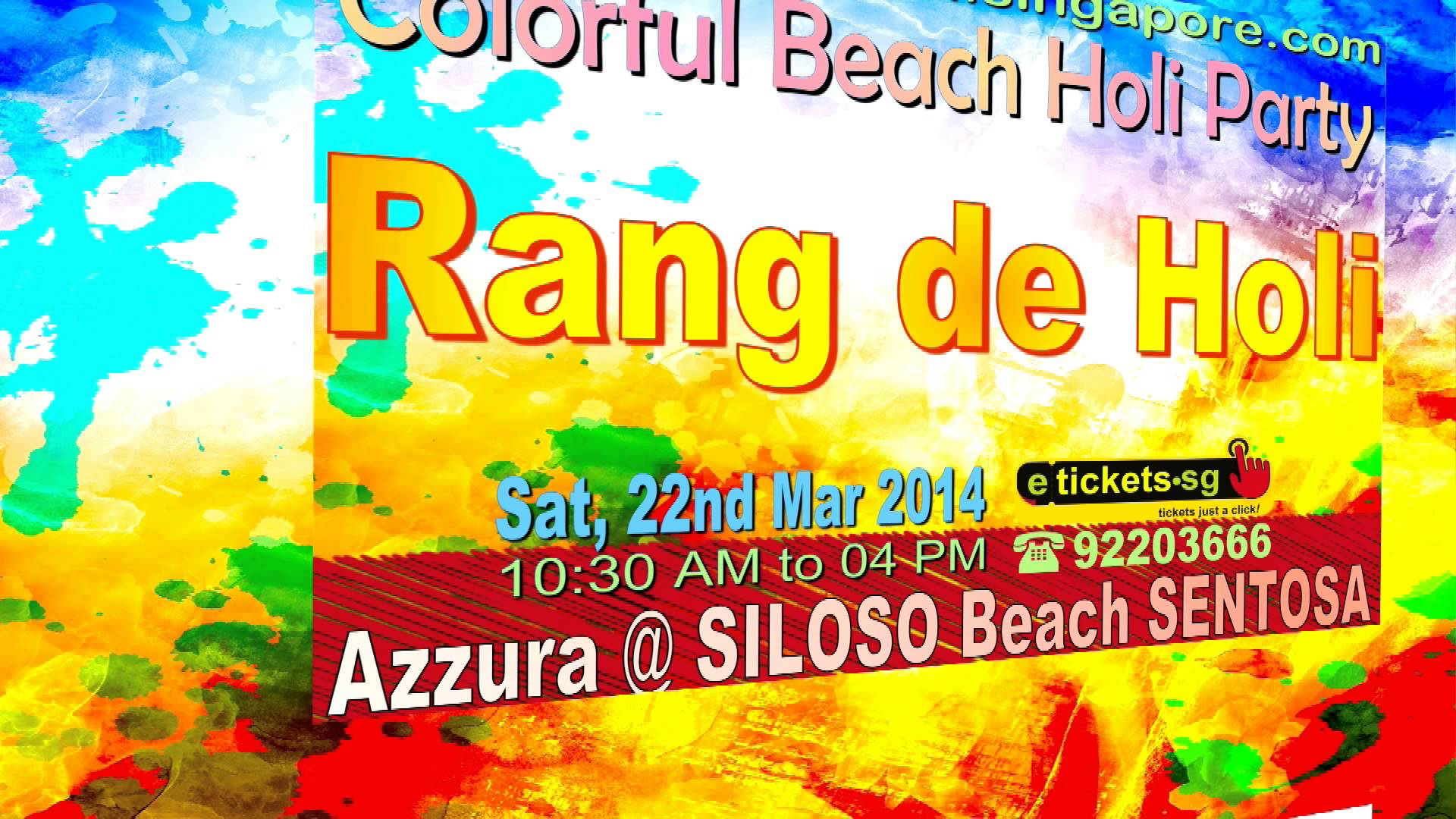 Join Singapore Holi Celebrations At Silioso Beach Sentosa
